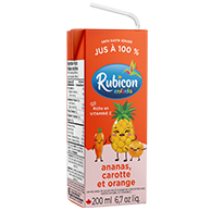 Ananas, carotte et orange